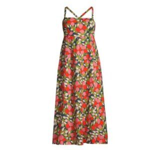 Trovata Sandrine Dress Rainforest Linen Size 8